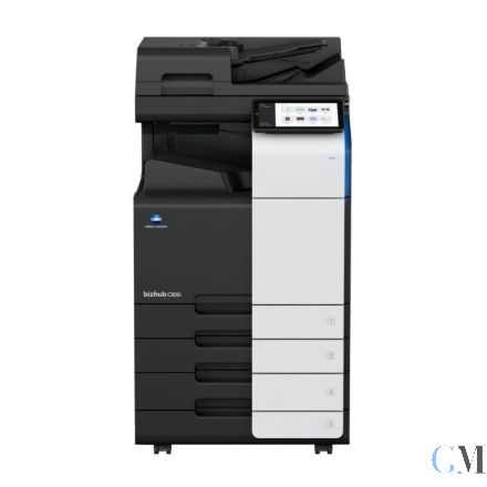 Konica Minolta bizhub C300i Farbkopierer refurbished auf PC-216 mit 112.382 Seiten gedruckt Toner B:100% C:40% M:94% Y:58% TK:65% WK:85%