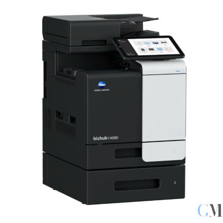 Konica Minolta bizhub C4050i DIN A4 Farb- Multifunktionsgerät refurbished mit Zusatzpapierfach PF-P20 mit Dual Scan ADF mit 151.378 gedruckten Seiten mit gebrauchtem Tonersatz