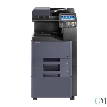 KYOCERA TASKalfa 356ci Farb- Multifunktionsgerät refurbished mit zusatz Papierfach (500xA4) auf Rollwagen