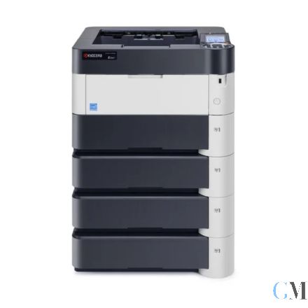 Kyocera FS-4300dn Laserdrucker refurbished mit 3x Zusatzpapierfach PF-320 mit unter 100.000 gedruckten Seiten mit gebrauchtem Toner