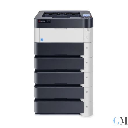 Kyocera FS-4300dn Laserdrucker refurbished mit 4x Zusatzpapierfach PF-320 mit unter 100.000 gedruckten Seiten mit gebrauchtem Toner