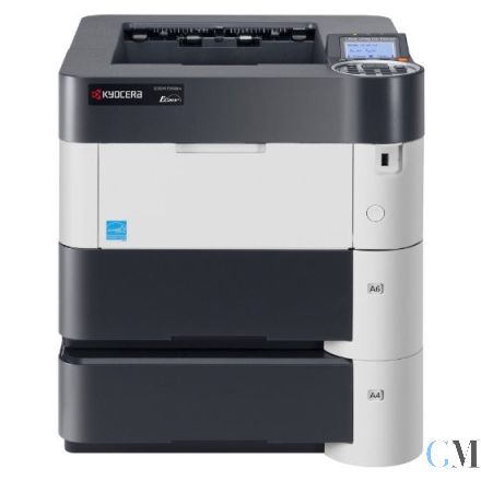 Kyocera Ecosys P3050dn DIN A4 S/W Laserdrucker refurbished mit Zusatzpapierfach PF-3110 mit unter 26.000 gedruckten Seiten mit gebrauchtem Toner