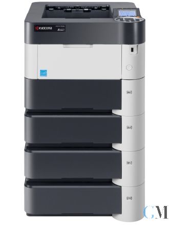 Kyocera Ecosys P3050dn DIN A4 S/W Laserdrucker refurbished mit 3x Zusatzpapierfach PF-320 mit unter 26.000 gedruckten Seiten mit gebrauchtem Toner