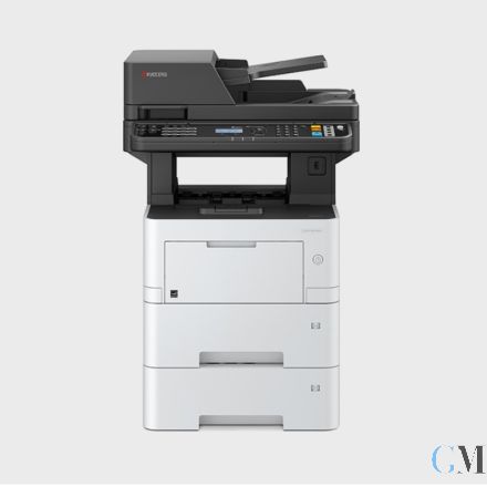 Kyocera ECOSYS M3145dn DIN A4 S/W LAN Duplex Multifunktionsgerät refurbished mit Zusatzpapierfach PF-3110 mit 98.041 gedruckten Seiten mit gebrauchtem Toner 88% gebrauchten Trommel