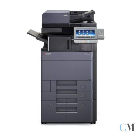 Kyocera TASKalfa 3252ci Farbkopierer refurbished auf PF-7110 mit DP-7110 mit Internal Finisher DF-7100 1203RD2US0 mit 92.431 Seiten gedruckt Toner B: 20% C: 65% M: 55% Y: <10%