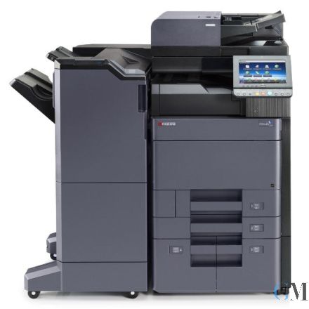 Kyocera TASKalfa 5052ci DIN A3 Farbkopierer refurbished auf Papierfach PF-7110 mit ADF DP-7110 mit Finisher DF-7110 Tacker Locher mit unter 197.000 gedruckten Seiten mit gebrauchtem Tonersatz