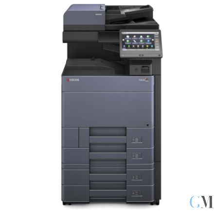 Kyocera TASKalfa 3253ci Kopierer refurbished auf Papierfach PF-7100 ADF Einheit DP-7110 mit 182.622 Seiten gedruckt Toner B:40% C:5% M:5% Y:95%