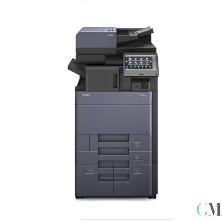 Kyocera TASKalfa 6053ci DIN A3 Farbkopierer refurbished auf PF-7110 mit ADF DP-7100 mit Finisher DF-7100 mit 211.984 gedruckten Seiten mit gebrauchtem Tonersatz B: 25% C: 60% M: 70% Y: 60%