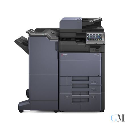 Kyocera TASKalfa 6053ci DIN A3 Farbkopierer refurbished auf PF-7110 mit ADF DP-7100 mit Finisher DF-7110 Tacker Locher mit 211.984 gedruckten Seiten mit gebrauchtem Tonersatz B: 25% C: 60% M: 70% Y: 60%