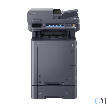 KYOCERA TASKalfa 352ci Multifunktionsgerät refurbished mit Zusatzpapierfach PF-5100 mit 8.631 Seiten gedruckt Toner B: 75% C: 85% M: 84% Y: 89%