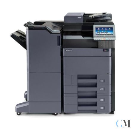 Kyocera TASKalfa 4052ci DIN A3 Farbkopierer refurbished mit PF-7100 und DP-7100 mit Finisher DF-7110 Tacker mit 20.985 gedruckten Seiten mit gebrauchtem Tonersatz B: 26% C: 36% M: 49% Y: 39%