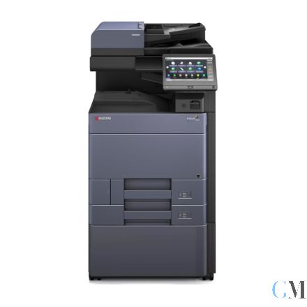 Kyocera TASKalfa 3253ci Kopierer refurbished auf Rollwagen mit ADF Einheit DP-7100 mit gebrauchtem Tonersatz