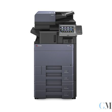 Kyocera TASKalfa 4053ci Farbkopierer refurbished auf Zusatzpapierfach PF-7100 mit DP-7100 mit internal Finisher DF-7100 mit gebrauchter Tonersatz