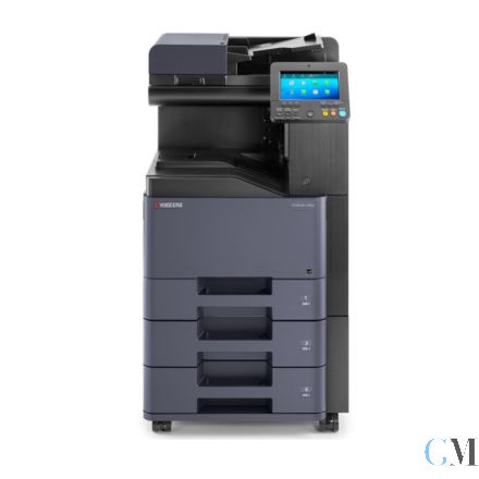 KYOCERA TASKalfa 408ci Farb- Multifunktionsgerät refurbished mit PF-5130 mit 66.718 gedruckten Seiten mit gebrauchtem Tonersatz C: 25% M: 95% Y: 10% B 5%