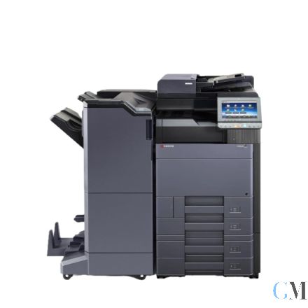 Kyocera TASKalfa 5052ci Kopierer refurbished auf Papierfach PF-7100 mit ADF DP-7110 mit Finisher DF-7110 Booklet mit Tacker mit gebrauchtem Tonersatz mit unter 182.000 gedruckten Seiten