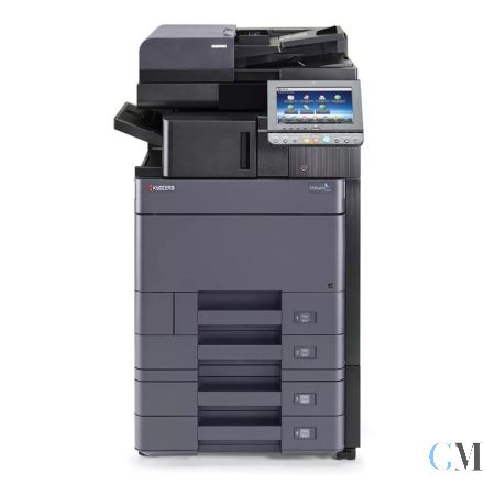 Kyocera TASKalfa 5052ci DIN A3 Farbkopierer refurbished auf Papierfach PF-7100 mit ADF DP-7100 mit Finisher DF-7100 mit unter 197.000 gedruckten Seiten mit gebrauchtem Tonersatz