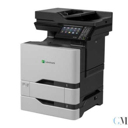 Lexmark CX725de Multifunktionsgerät refurbished mit Zusatzpapierfach 40C2100 550 Blatt unter 55.000 gedruckten Seiten mit gebrauchtem Tonersatz