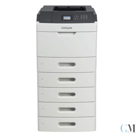 Lexmark MS810DN Laserdrucker refurbished S/W 40G0130 mit 4x Zusatzpapierfach 40G0802 550 Blatt mit 89.139 gedruckten Seiten mit gebrauchtem Toner 65% Trommel 75% Wartungskit 55%