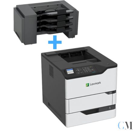 Lexmark MS825dn mit 78.338 Seiten gedruckt Toner B: 50% Trommel Defekt* WK: 65% mit 50G0852 4 Bin Mailbox