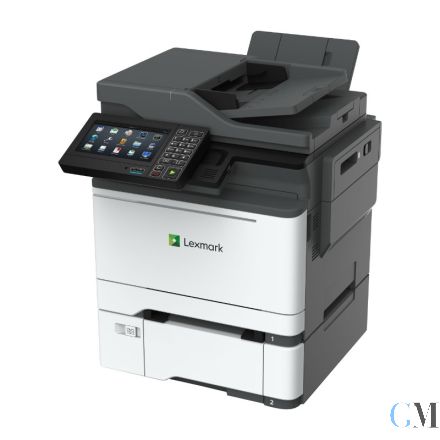 Lexmark XC4240 Multifunktionsgerät refurbished Zusatzpapierfach 42C7650 650 Blatt mit 16.533 gedruckten Seiten mit gebrauchtem Tonersatz K: 2% C: 2% M: 2% Y: 38% Trommel KCMY 84% Wartungskit 89%