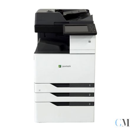 Lexmark XC9235 Farbkopierer refurbished mit Unterschrank mit Dualcan mit 70.188 gedruckten Seiten gebrauchtem Tonersatz B: 36% C: 10% M: 20 Y: 97% Trommel B: 10% CMY 82% Entwickler: B: 89% CMY: 99% Fuser: 89% Warungskit  77%