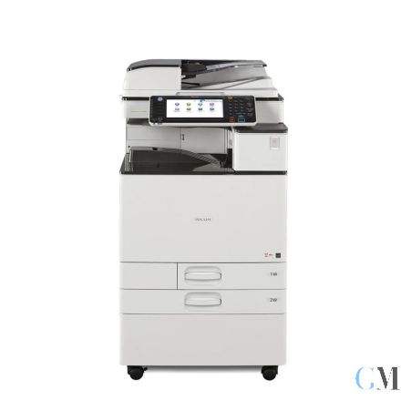 Ricoh Aficio MP C2503 Farbkopierer refurbished auf Unterschrank