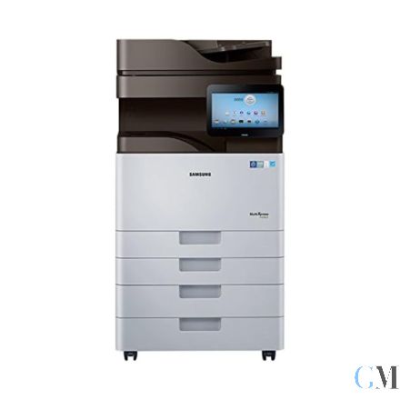 Samsung MultiXpress K4350LX DIN A3 S/W Kopierer refurbished mit ADF Dualscan mit Papierfach auf Rollen A3 SL-PFP502D 2x 520 Blatt mit 75.063 gedruckten Seiten mit gebrauchtem Toner 70% Trommel 51% Wartungskit 69%