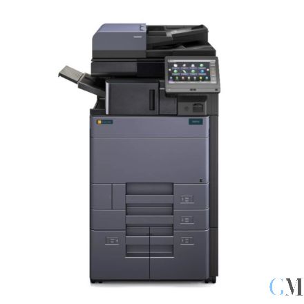 UTAX Triumph Adler 5007ci Kopierer refurbished auf PF-7110 mit DP-7110 mit interner Finisher DF-7100 mit Tacker mit 102.121 gedruckte Seiten mit gebrauchtem Tonersatz C: 55% M: 35% Y 45% B: 75% Baugleich Kyocera 5053ci 