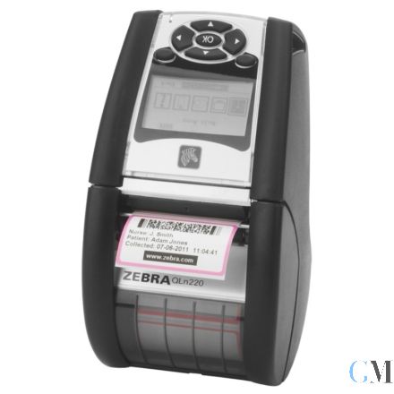 Zebra QLN220 203DPI mobiler Thermo Etikettendrucker refurbished Bluetooth mit Akku ohne Netzteil