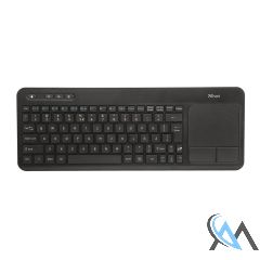 Trust Veza Kabellose Multimedia-Tastatur mit XL-Touchpad DE