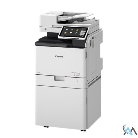 Canon imageRUNNER ADVANCE DX C357i Multifunktionsgerät refurbished DIN A4 Farb MFP auf Unterschrank mit ADF Dualscan 