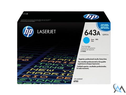 Original HP Q5951A, 643A Toner Cyan  Neu 10.000 Seiten