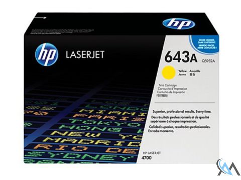 Original HP Q5952A, 643A Toner Gelb Neu 10.000 Seiten