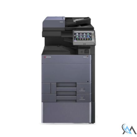 Kyocera TASKalfa 3252ci Kopierer refurbished auf Rollwagen mit ADF DP-7100 mit 353.728 Seiten gedruckt Toner B:45% C:45% M:10% Y:50%
