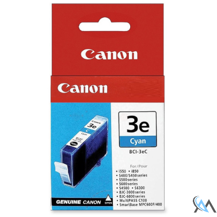 Original Canon 4480A002/BCI-3EC Tintenpatrone cyan, 390 Seiten ISO/IEC 24711 14ml