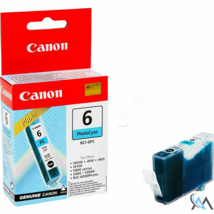 Original Canon 4709A002/BCI-6PC Tintenpatrone cyan hell, 280 Seiten ISO/IEC 24711 13ml