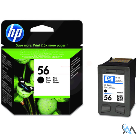 Original HP C6656AE/56 Druckkopfpatrone schwarz, 520 Seiten ISO/IEC 24711 19ml