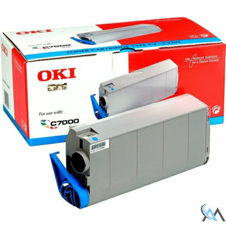 Original OKI 41963007 Toner cyan, 10.000 Seiten/5%