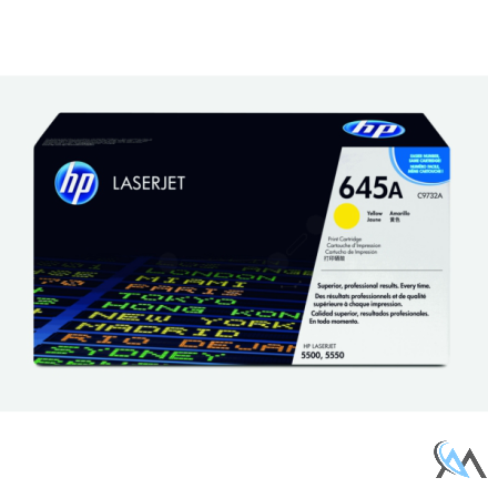 Original HP C9732A/645A Tonerkartusche gelb, 12.000 Seiten/5%