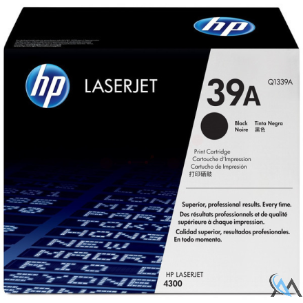 Original HP Q1339A/39A Tonerkartusche schwarz, 18.000 Seiten/5%