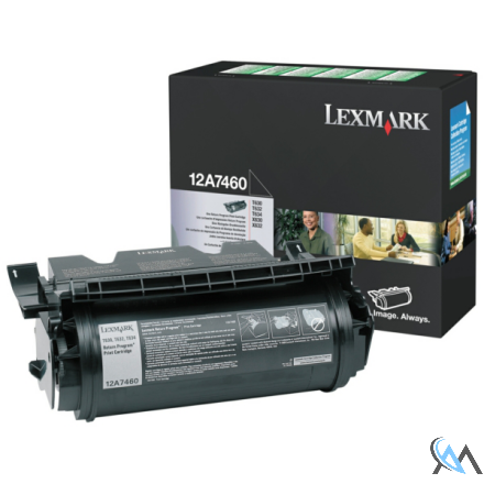 Original Lexmark 12A7460 Tonerkartusche schwarz return program, 5.000 Seiten/5%