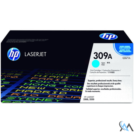 Original HP Q2671A/309A Tonerkartusche cyan, 4.000 Seiten/5%