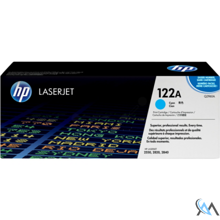 Original HP Q3961A/122A Toner cyan, 4.000 Seiten/5%