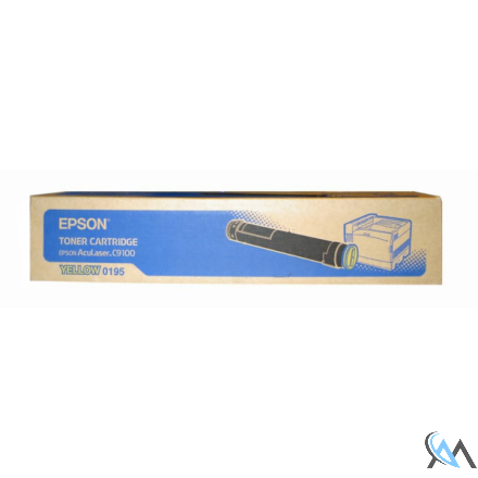 Original Epson C13S050195/0195 Toner gelb, 12.000 Seiten/5%