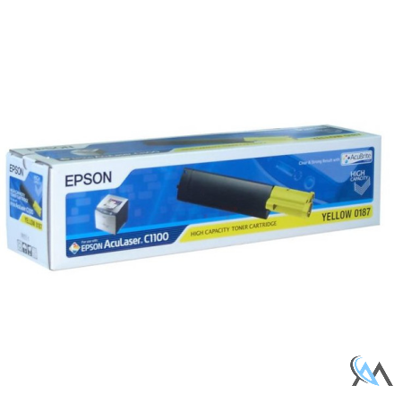 Original Epson C13S050187/0187 Toner gelb, 4.000 Seiten/5%