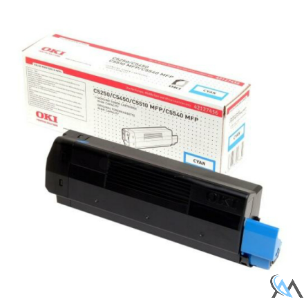 Original OKI 42127456 Toner cyan, 5.000 Seiten/5%