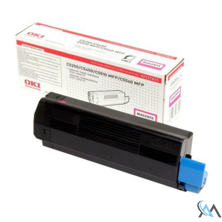 Original OKI 42127455 Toner magenta, 5.000 Seiten/5%