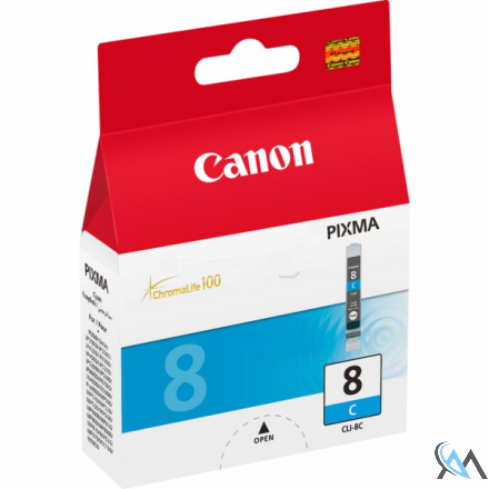 Original Canon 0621B001/CLI-8C Tintenpatrone cyan, 420 Seiten ISO/IEC 24711 13ml