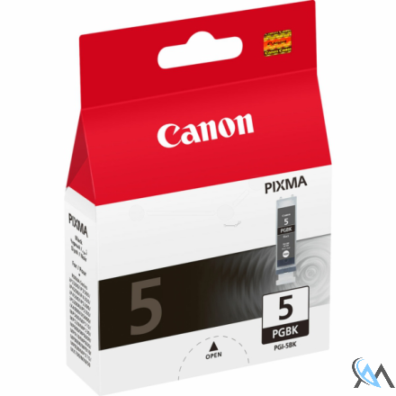 Original Canon 0628B001/PGI-5BK Tintenpatrone schwarz pigmentiert, 505 Seiten ISO/IEC 24711 26ml