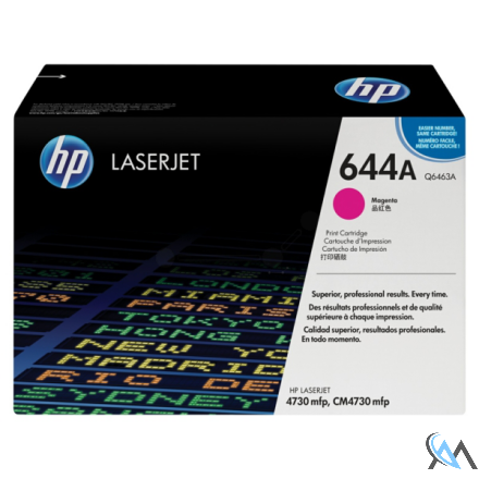 Original HP Q6463A/644A Tonerkartusche magenta, 12.000 Seiten/5%